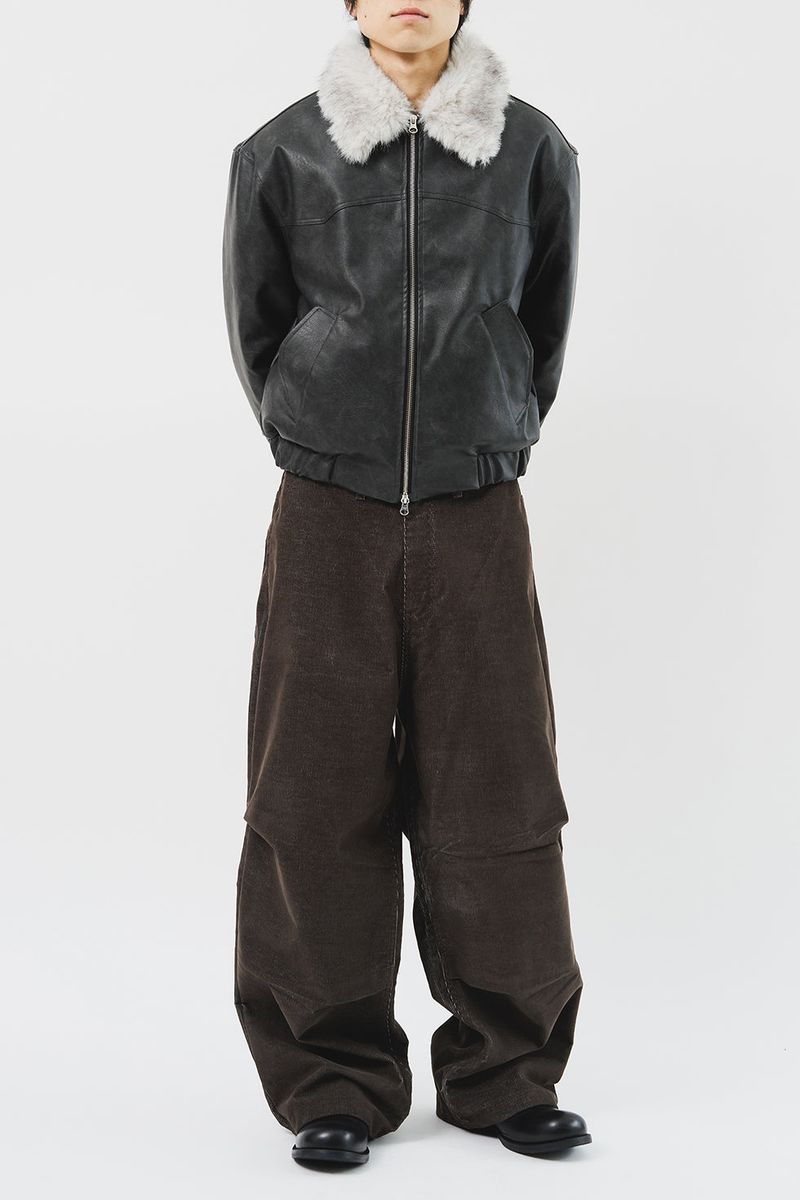 Dept Fur Leather Jacket (3color)