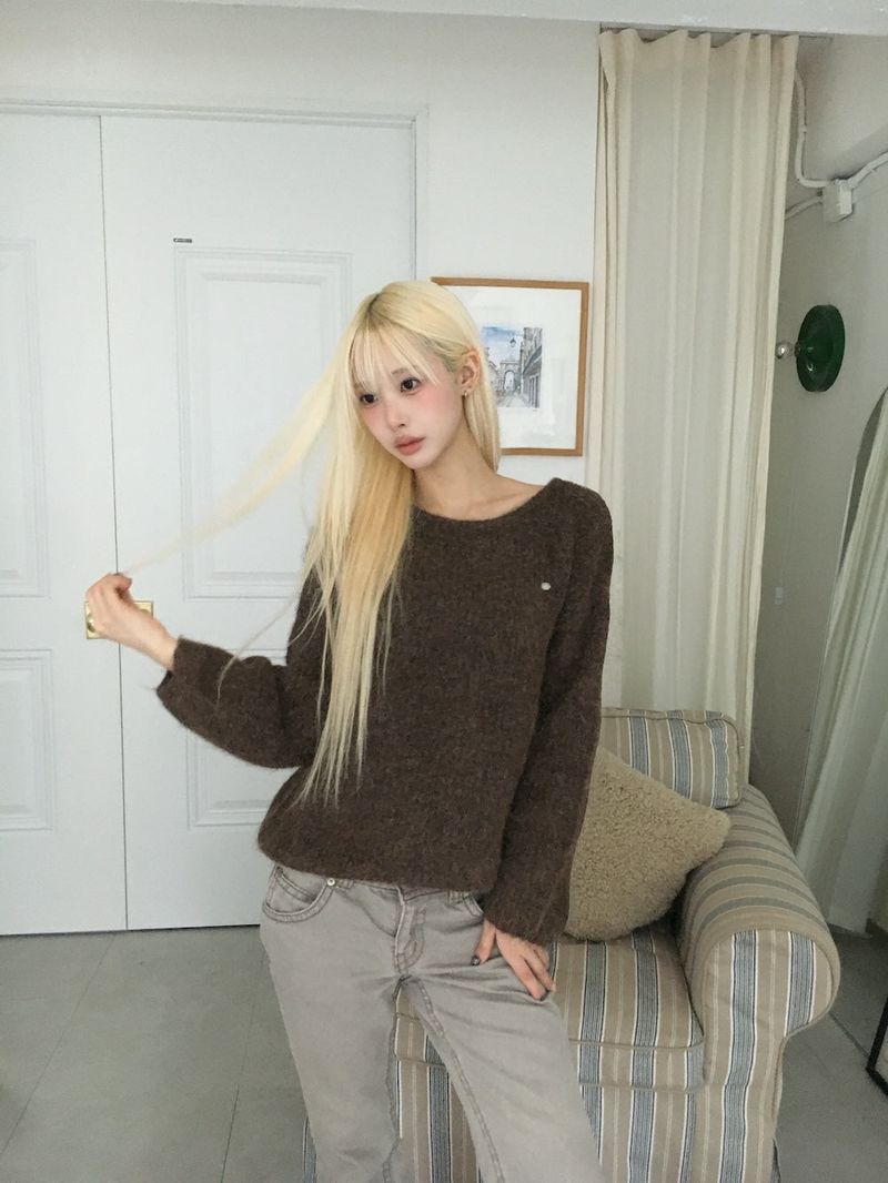 Angora Knit Sweater