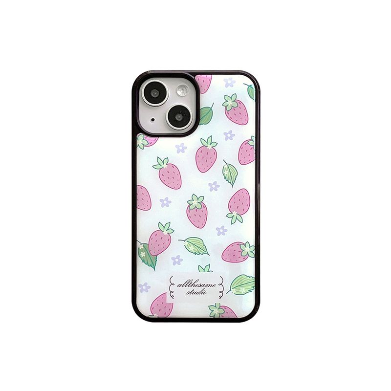 allthesamestudio(オールザセイムスタジオ)の「strawberry epoxy bumper case (white)(Smartphone Accessories)」