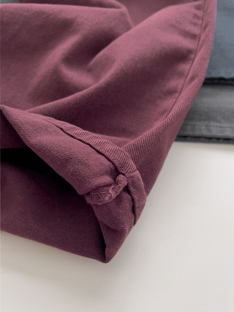 602 Dyed Cotton Wide Pants