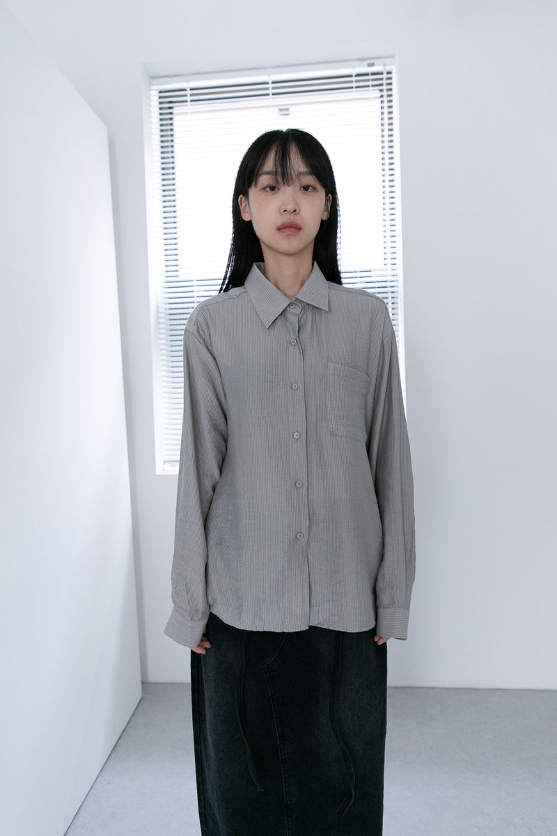 belt point stripe shirts(3colors)