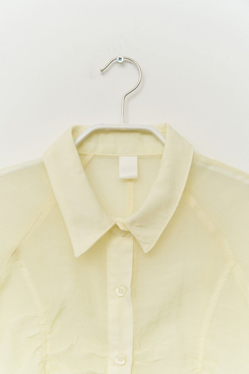 (W) Peony Wrinkled Blouse