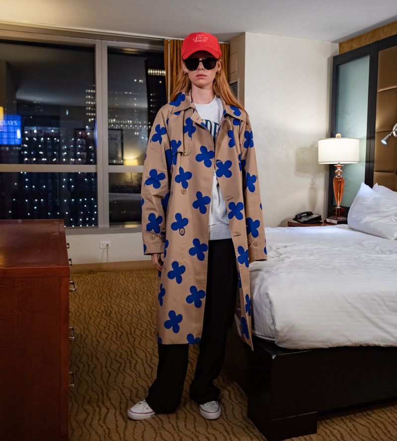 wonder visitor(ワンダービジター)の「Flower pattern oversized coat(Jackets/Outerwear)」