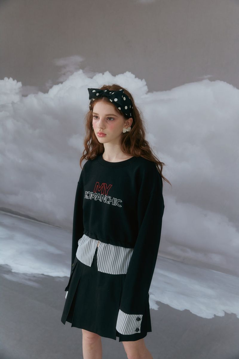 Layered sweatshirt
