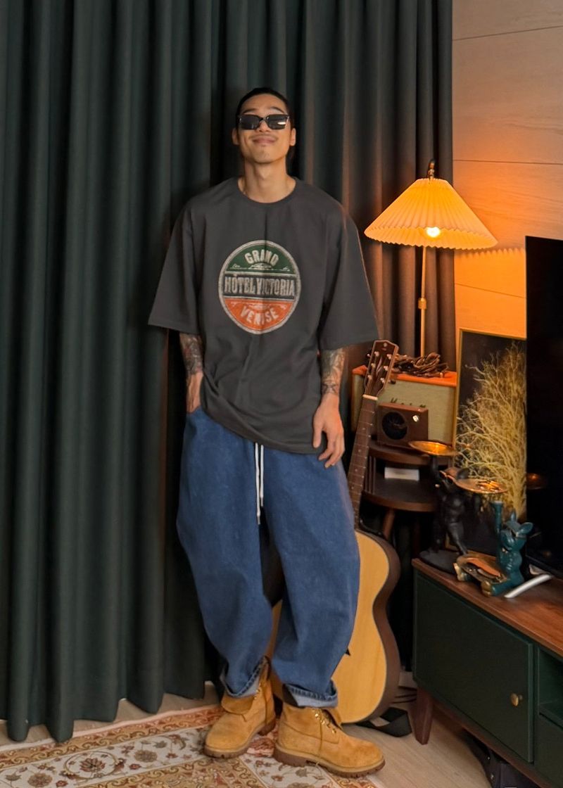 Denim Balloon Baggy Pants 2COLOR