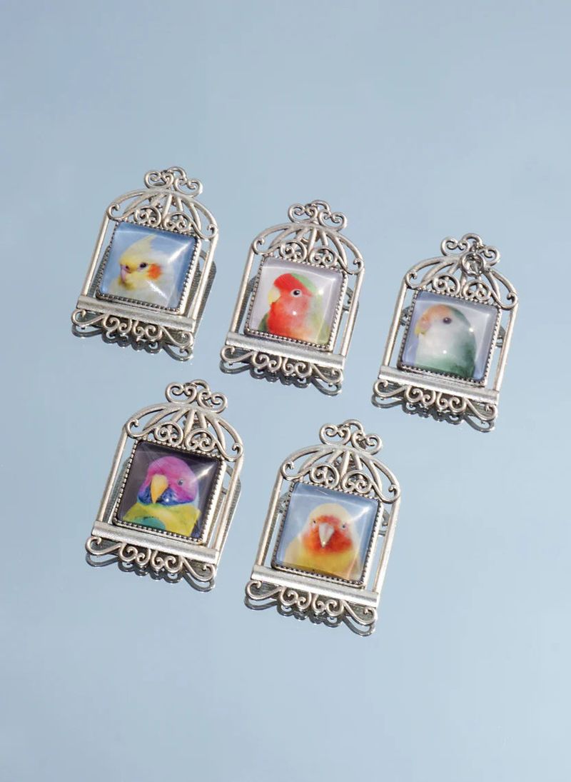 HUGGINGOATの「BIRDCAGE BROOCH (5 COLORS)(Accessories)」
