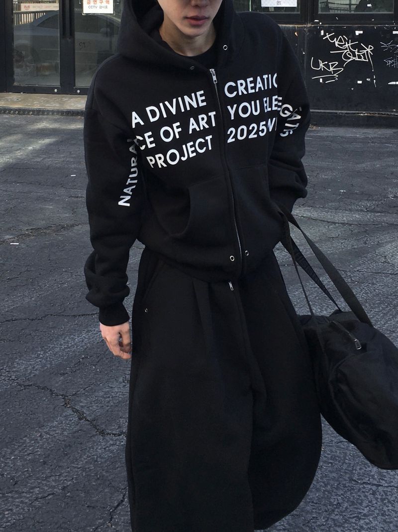 [SET] Lolly Divine Eyelet Crop Hoodie 2C