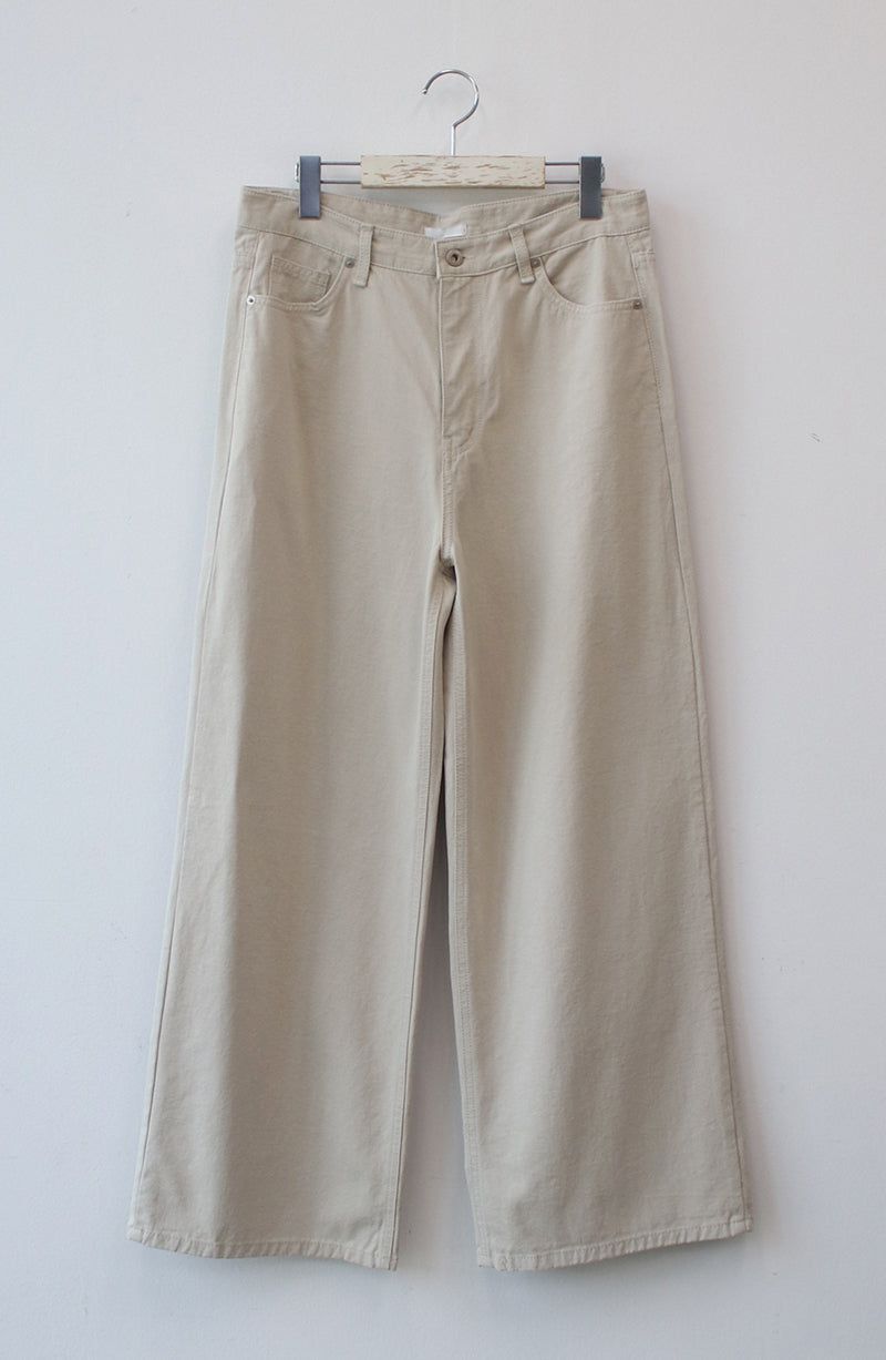 woody cotton wide pants