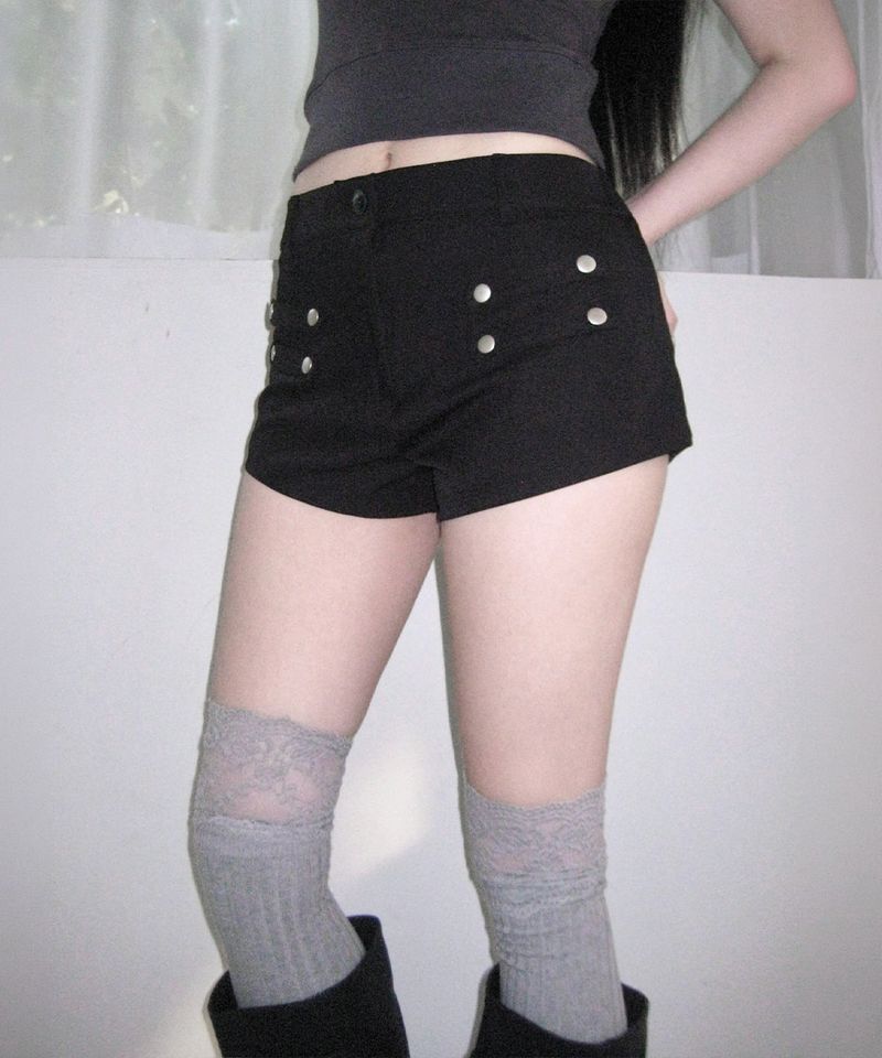 leon button shorts (2colors)