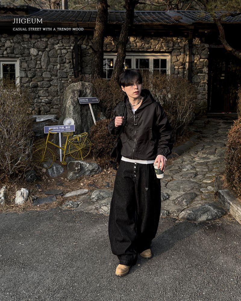 JIIGEUM(ジグム)の「Lexer Fireman Buckle Hooded Jacket(Jackets/Outerwear)」