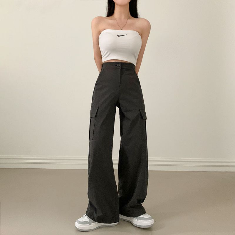 [Bellide made/short, long] Urban two-way string cargo pants