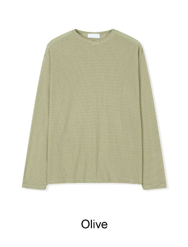Ruen Summer Striped Long Sleeve Tee