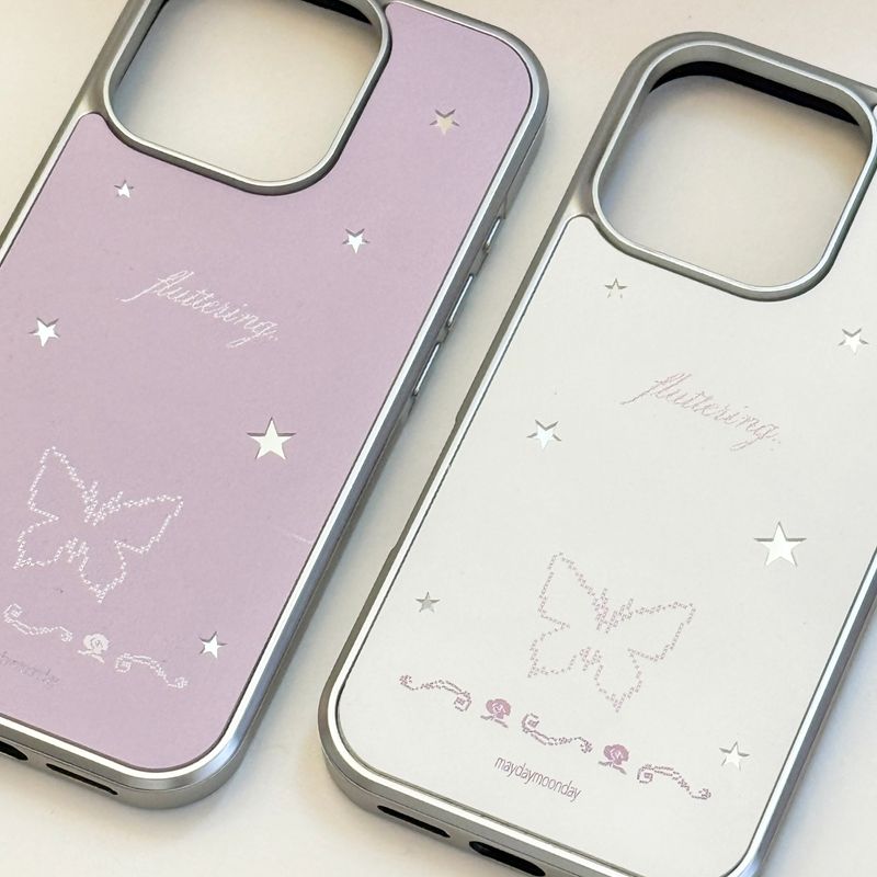 Butterfly Mirror Bumper Case (2 Color)(MagSafe)