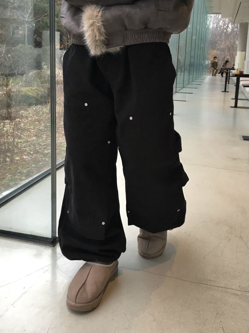Clip double-knee carpenter pants 3C