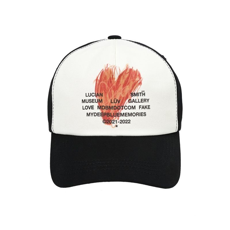 MYDEEPBLUEMEMORIES(マイディープブルーメモリーズ)の「LOVE x FAKE washed cap(Hats)」