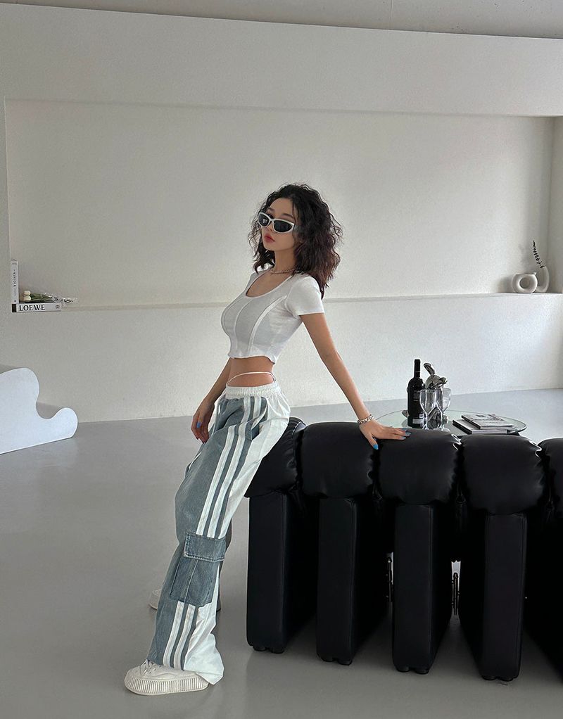 Denim Half Unissex Pants