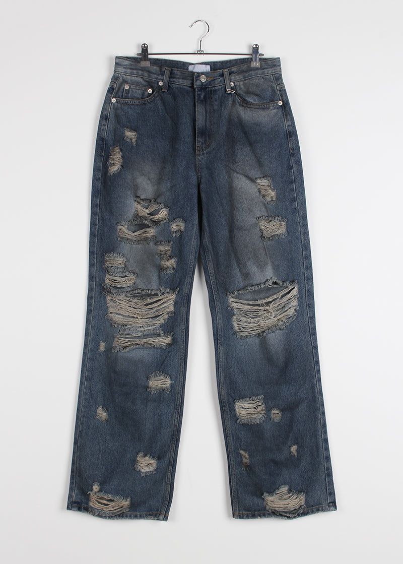 DAMAGE DIRTY DENIM