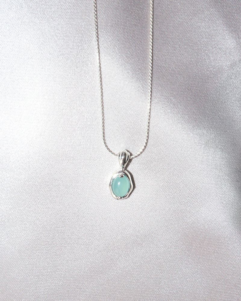 [MADE] water drop necklace