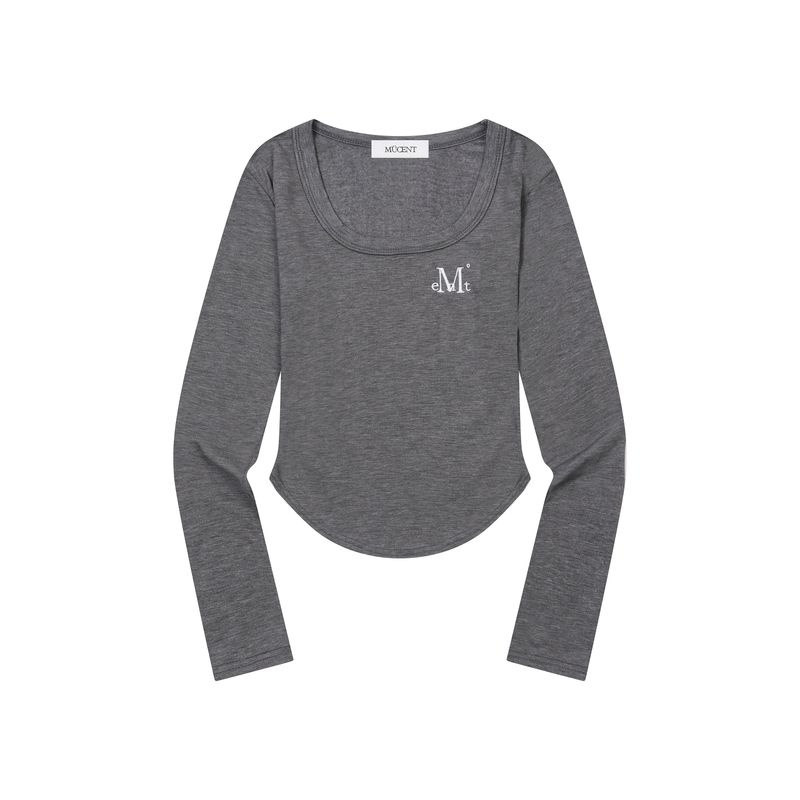 MARIEL SQUARE NECK CROP T (6Color)