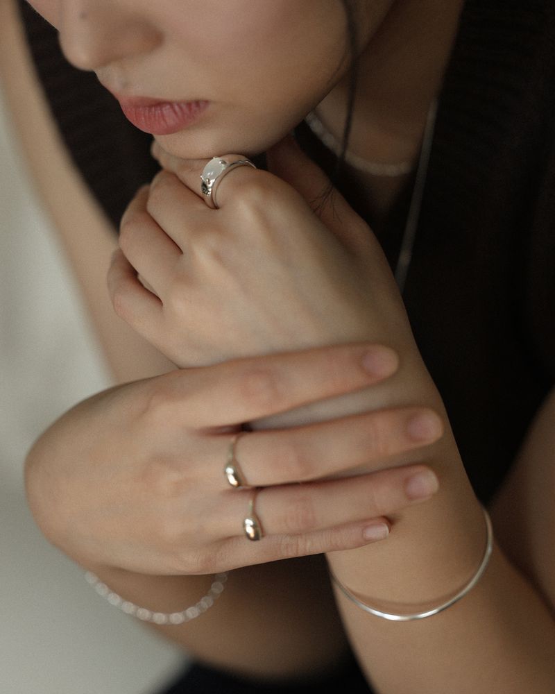 Snuggle ring (silver) *1PCS