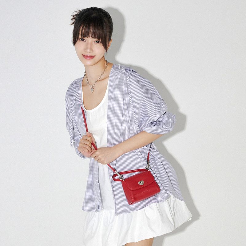 mellotory（メロートリー）の「HEART LOCK MINI BAG (RED)（Bags）」