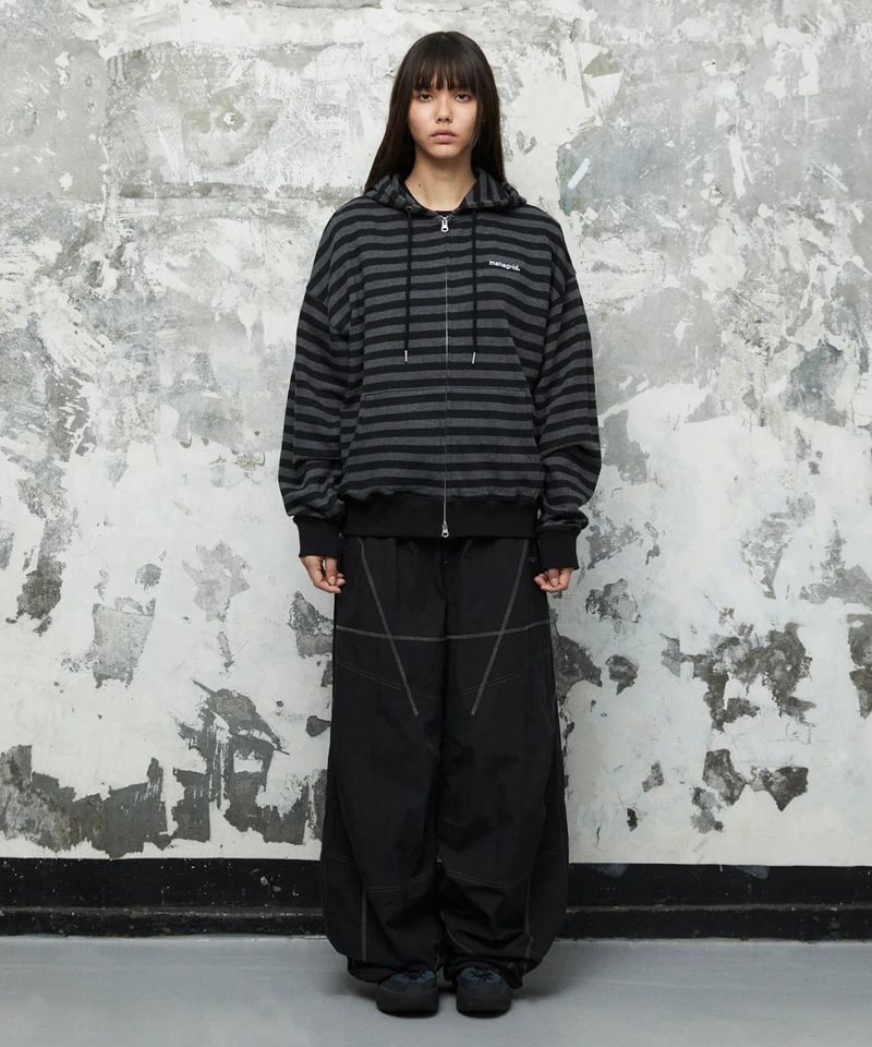 mahagrid（マハグリッド）の「ベーシック ロゴ SS コットンパンツ ブラック（パンツ）」