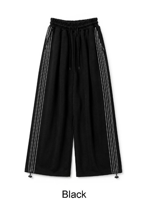 Ropel Stitch Track Wide Pants