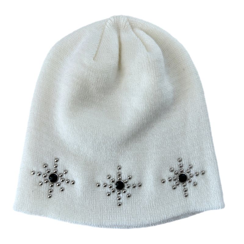 Starlight Round Stud Knit Beanie (6 colors)