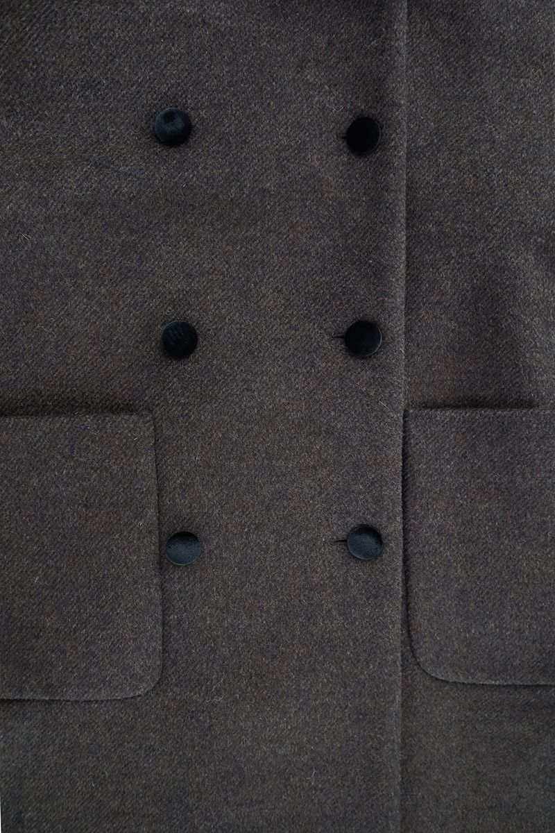 Herringbone double coat_brown