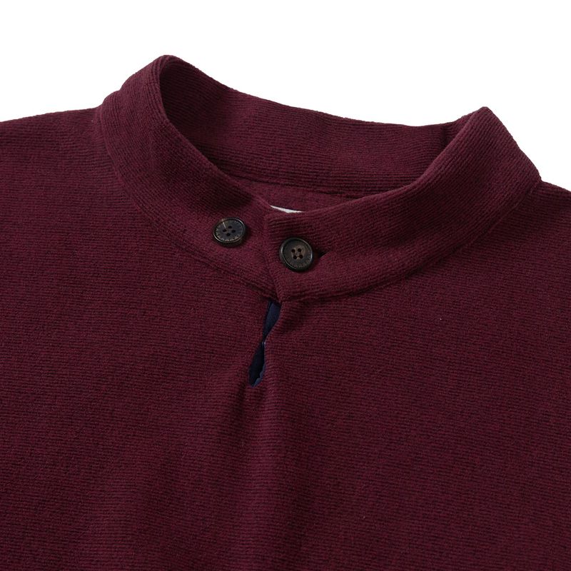 Surface fleece pullover / Rust wine