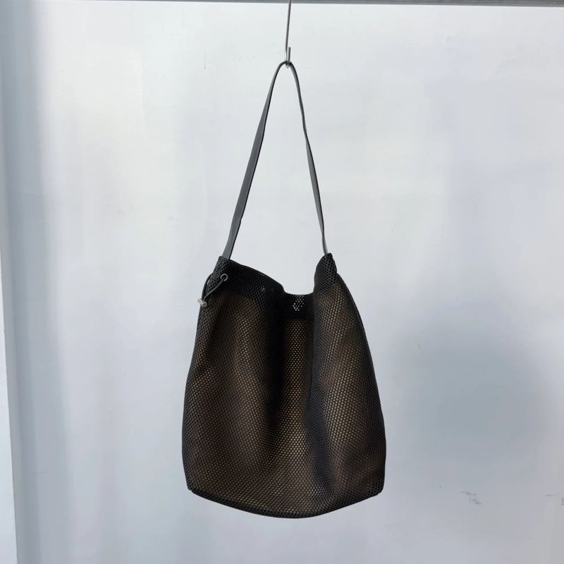 Mesh Drawstring Shoulder Bag