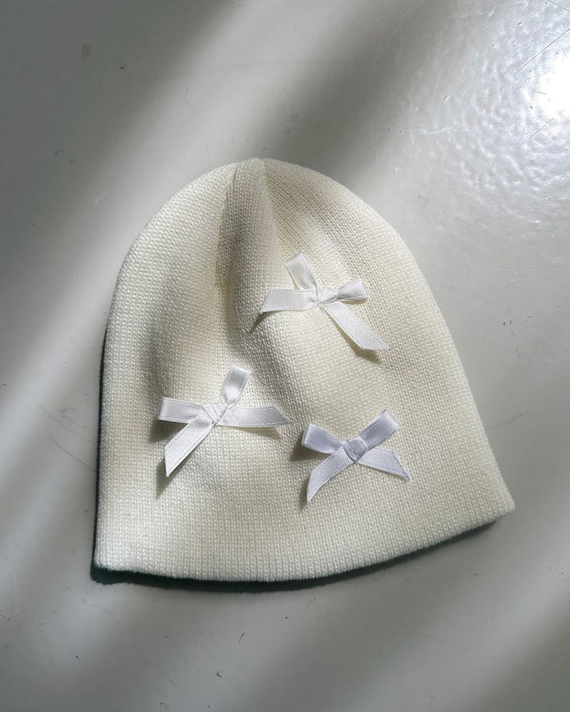 Ribbon beanie