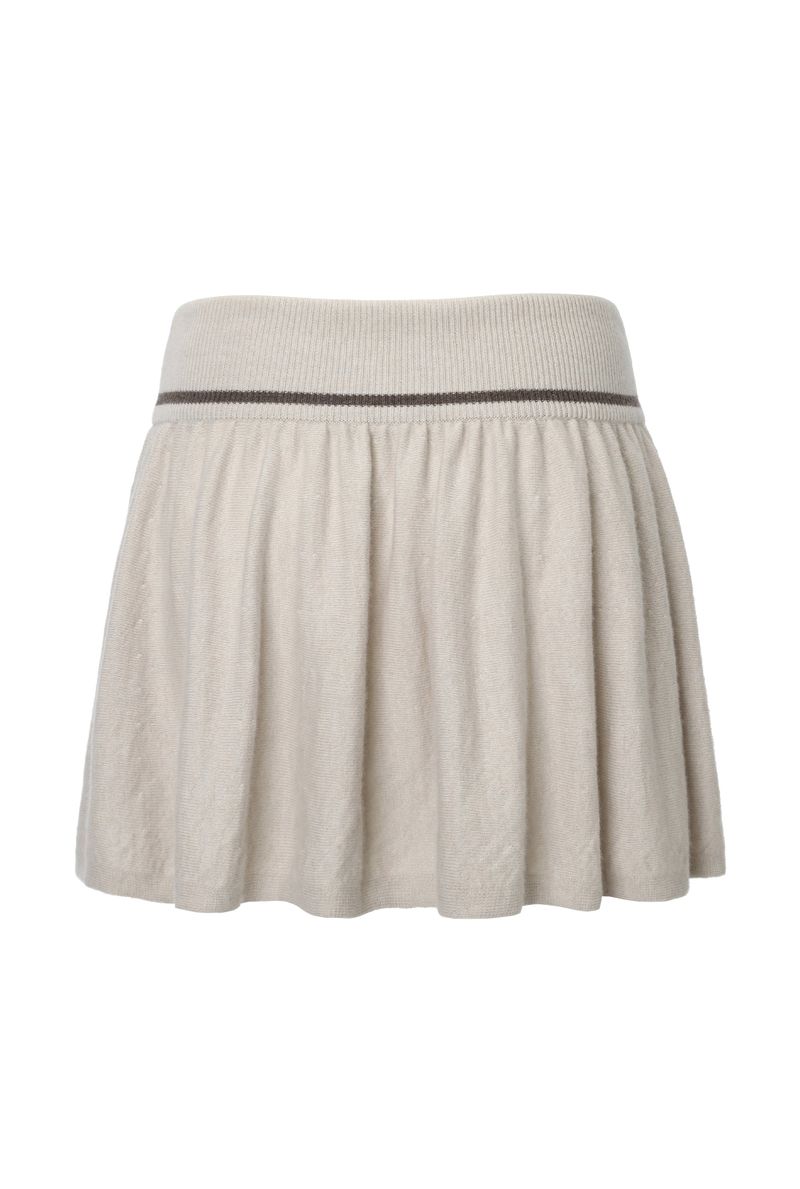 Isabel emblem knit skirt