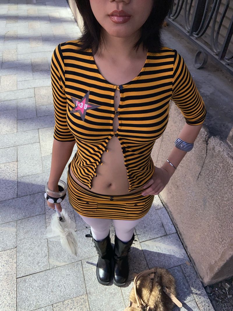 BUMBLEBEE MINI SKIRT / バンブルビー ミニスカート ( SKIRT ONLY ) ( 1 PCS )