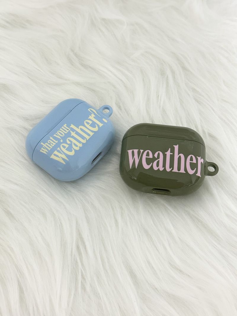 weather Airpods case-sky(vanilla)