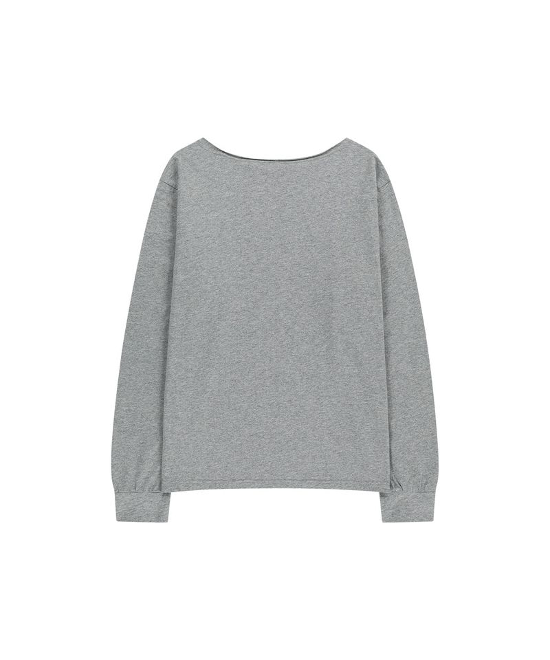 PRESENT ONE SHOULDER LS TEE
