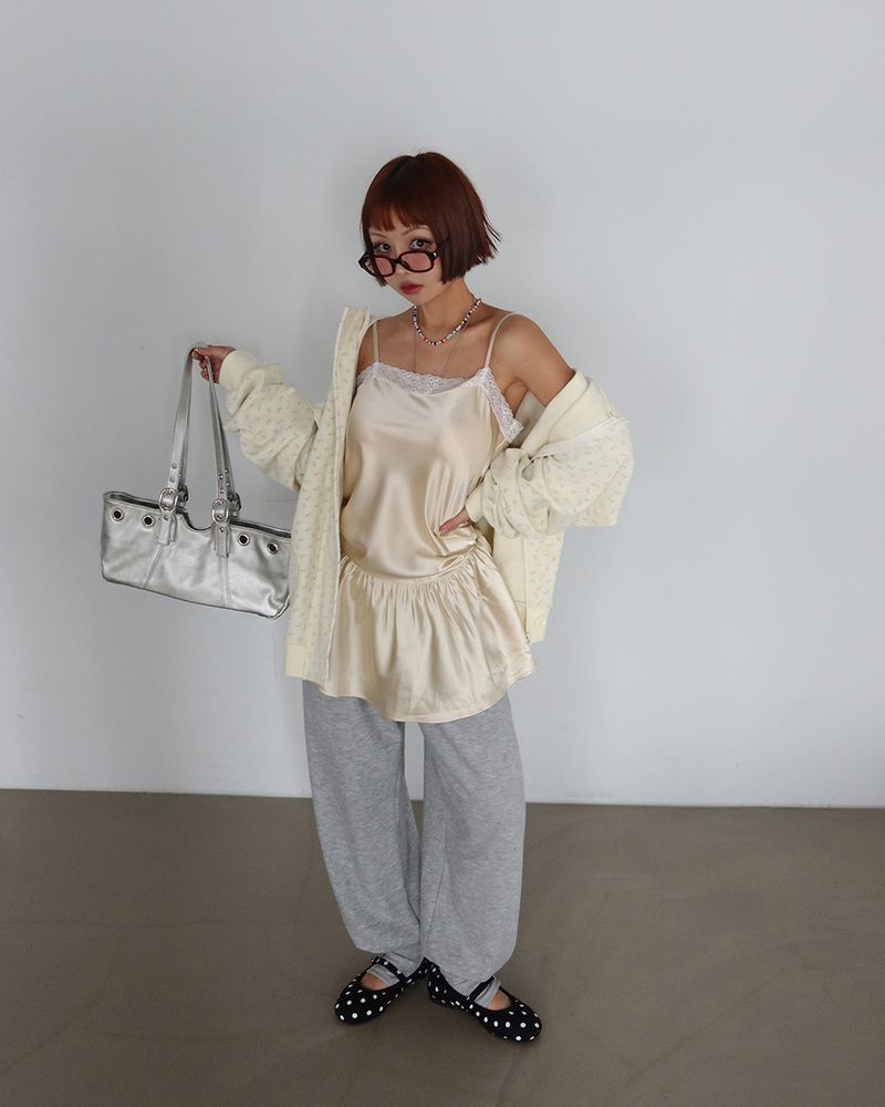 Warmer Layered Wide Jogging Pants