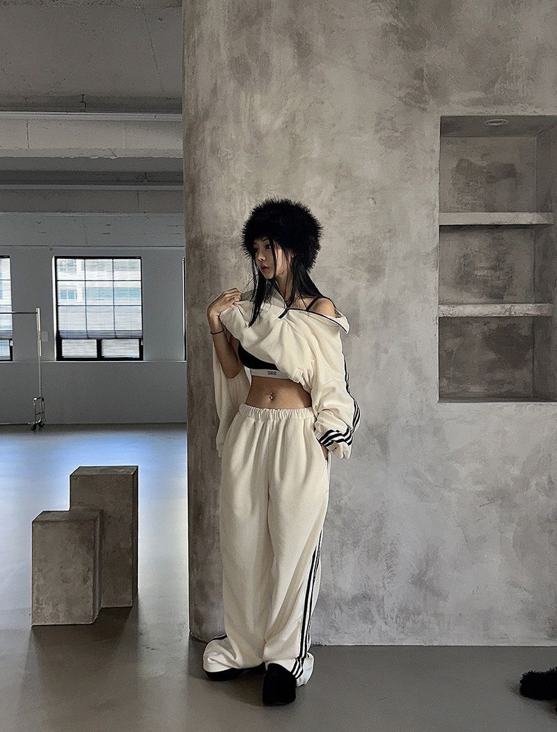 Fleece Track Wide Pants