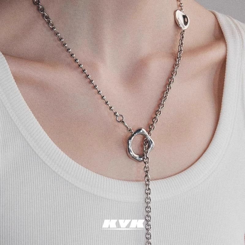 KVKファッションショー コレクションマルチウェア パネルドネックレス