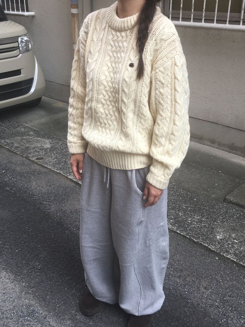 Woody cable knitwear
