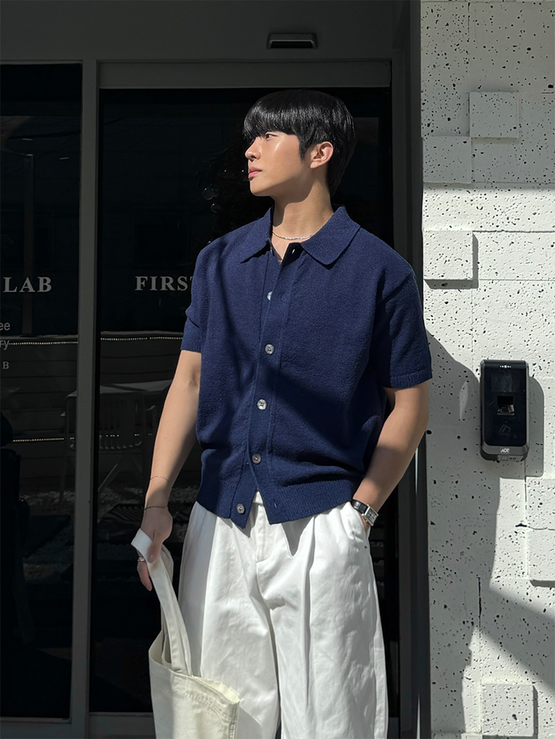 AVAND(アバンド)の「Summer bookle semi-crop collar cardigan(Tops)」