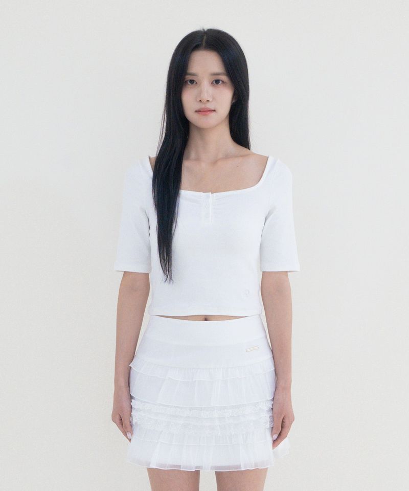 Not your rose（ノットユアローズ）の「Harin t-shirts (Ivory)（Tops）」