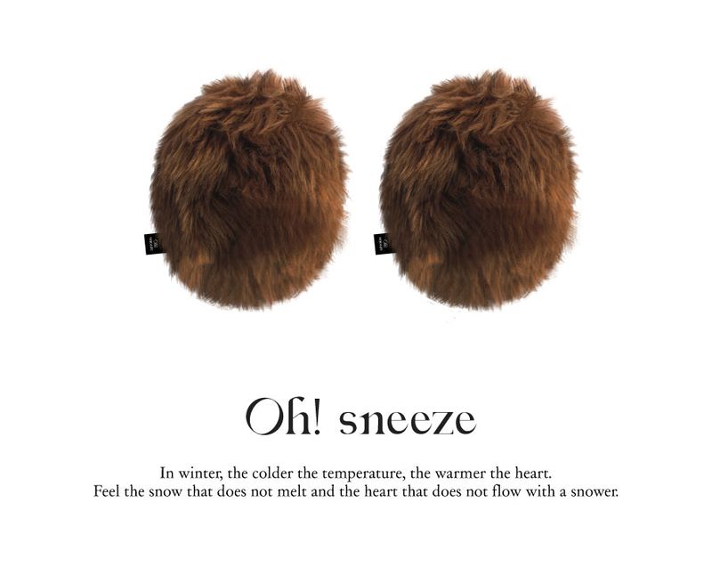 fluffy fur case_ brown