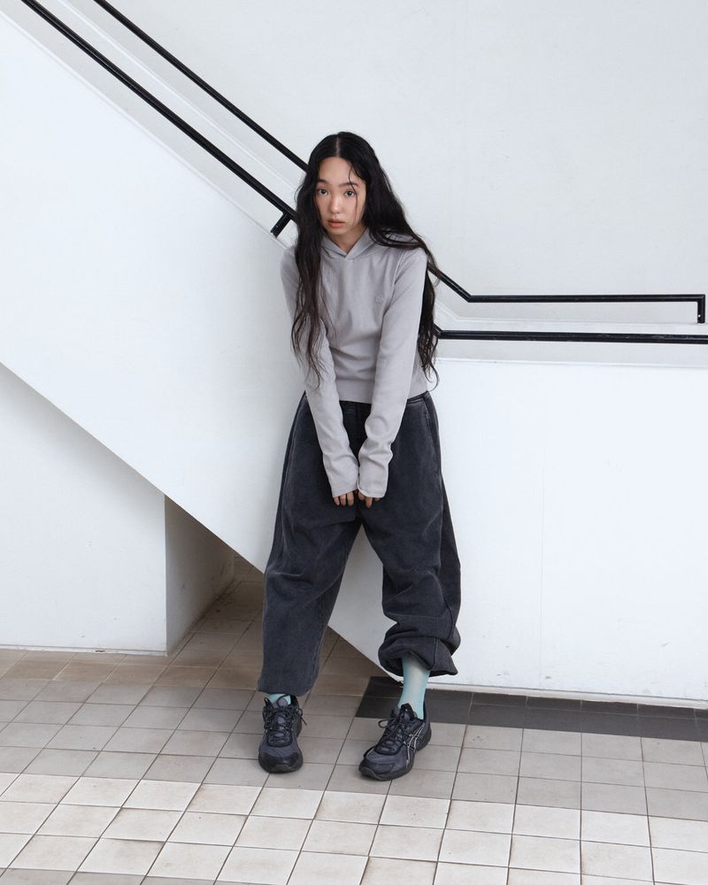 Basic Slim Fit Logo Hoodie