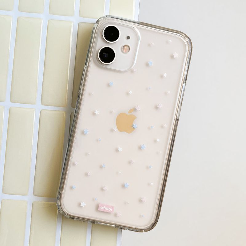 ofmoi（オブモイ）の「fluffy starry clear jellhard phone case（Smartphone Accessories）」