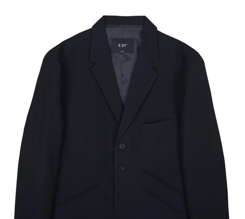 essential double welt pocket blazer