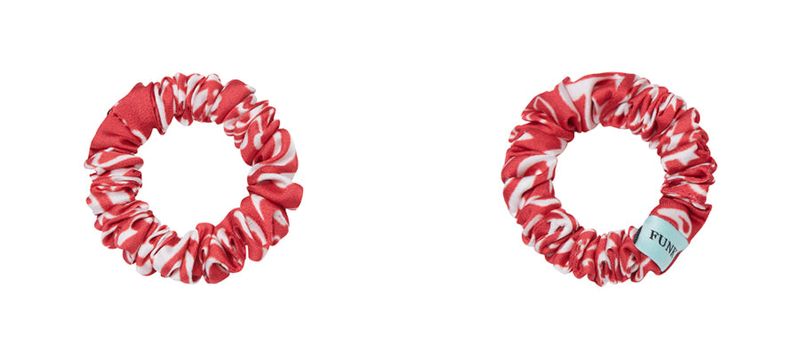 Paisley-print hair scrunchie set