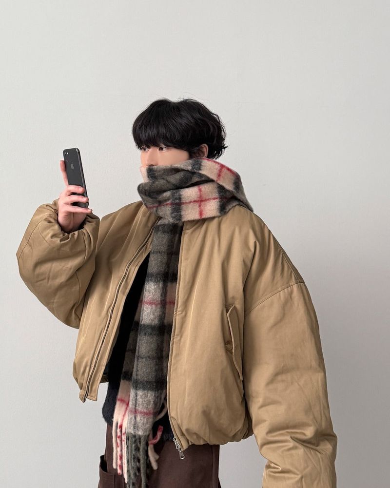 Azir Wool Check Muffler