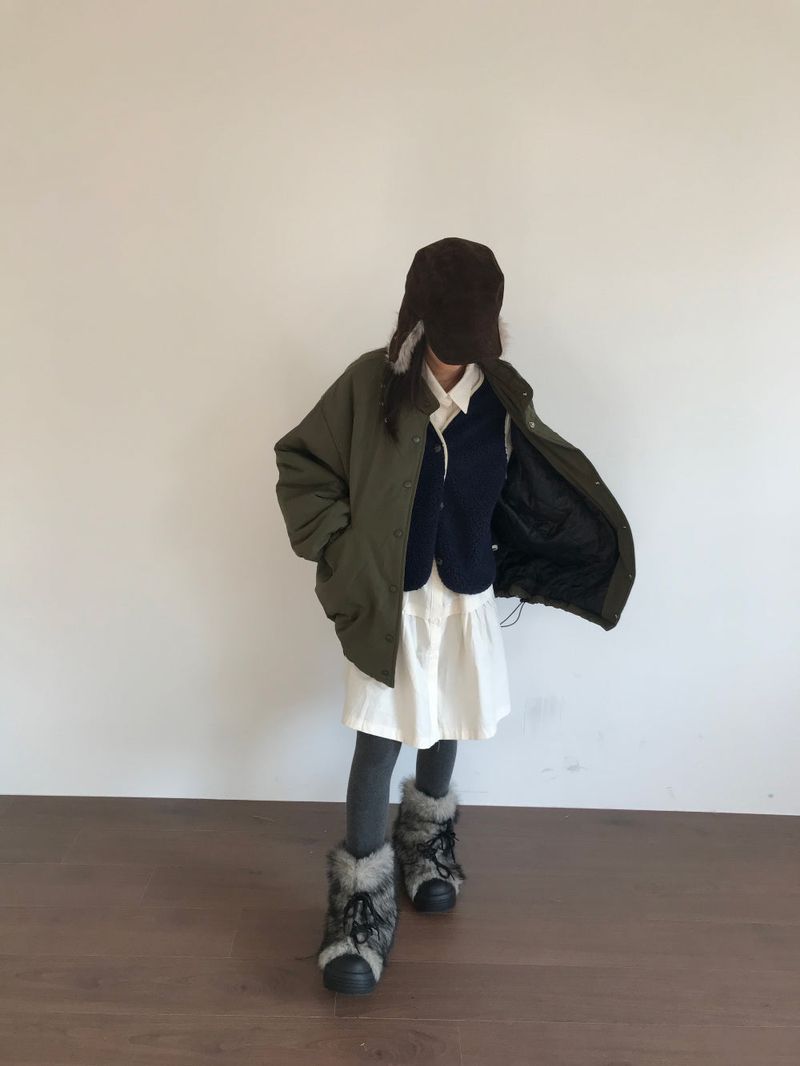 low-key shirt dress (2color)