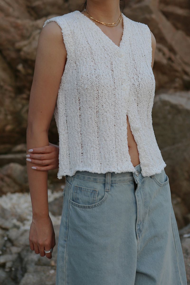 ROZELY SUMMER KNIT VEST